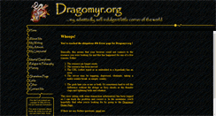 Desktop Screenshot of dragomyr.org